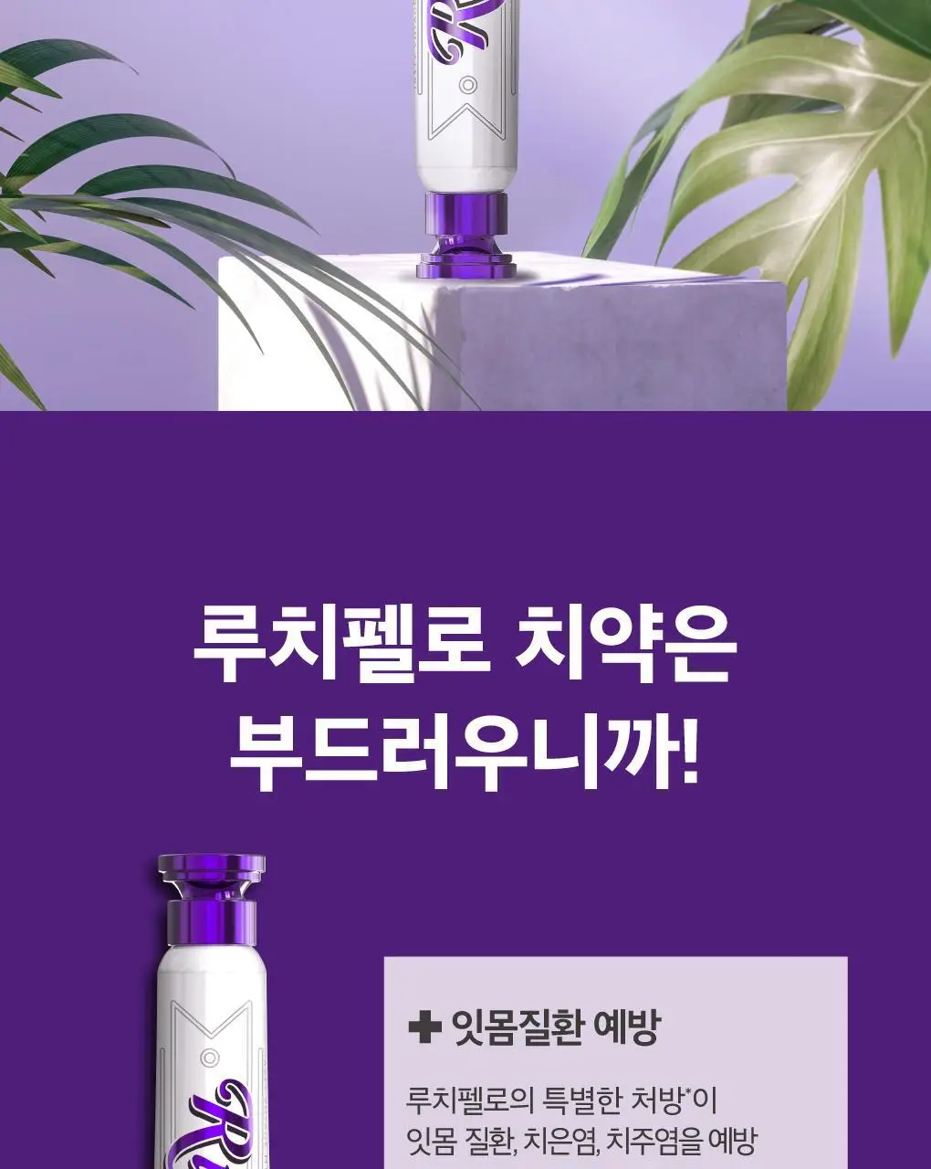 [잇몸케어] 루치펠로 트로피칼오션 치약 100g 상세페이지 2